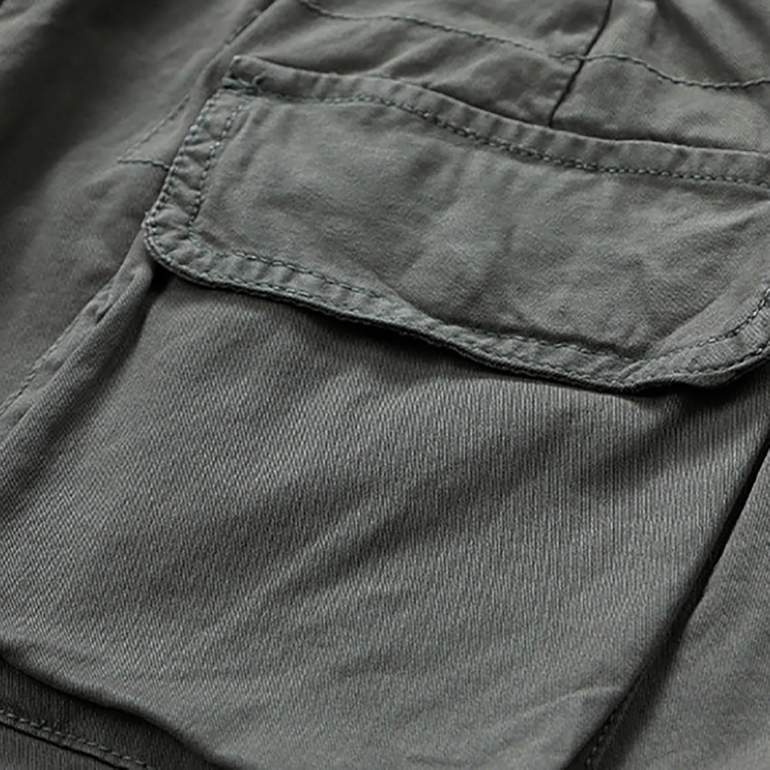 Mens Shorts Cargo Elastic Waist Classic Shorts Lightweight Quick Dry Multi Pockets Elastic Waist Relaxed Hiking Pants
