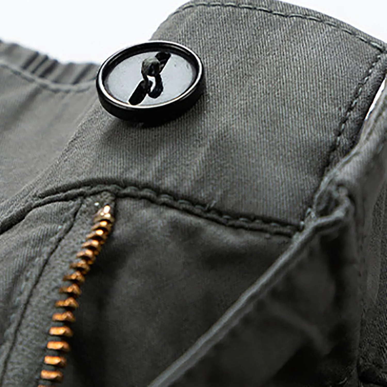 Mens Shorts Cargo Elastic Waist Classic Shorts Lightweight Quick Dry Multi Pockets Elastic Waist Relaxed Hiking Pants