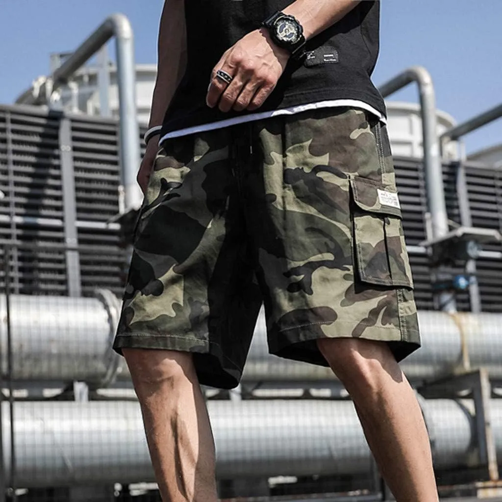Mens Shorts Cargo Relaxed Fit, Mens Comfort Stretch Hiking Shorts Loose Summer Beach Stretch Twill Chino Golf Shorts