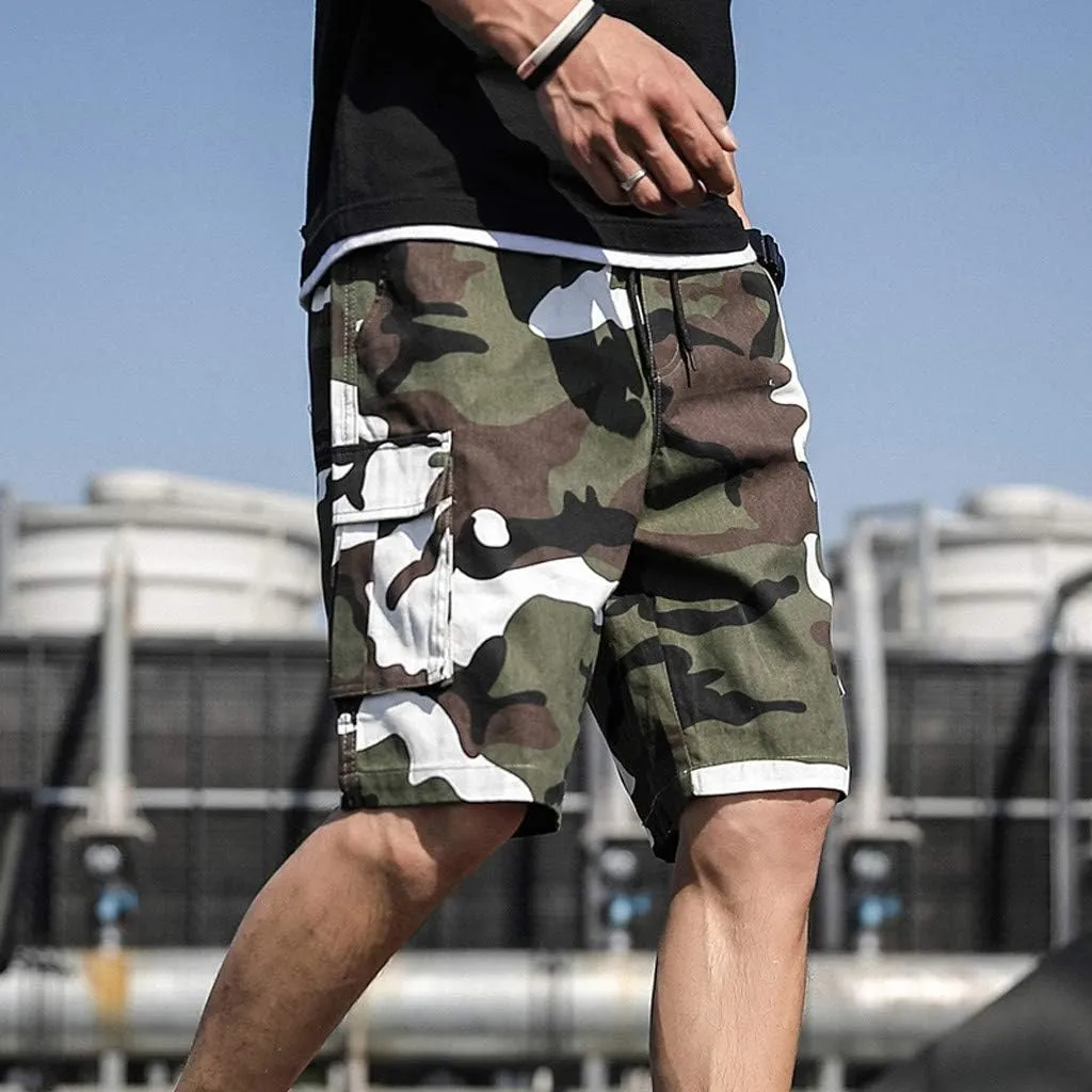 Mens Shorts Cargo Relaxed Fit, Mens Comfort Stretch Hiking Shorts Loose Summer Beach Stretch Twill Chino Golf Shorts