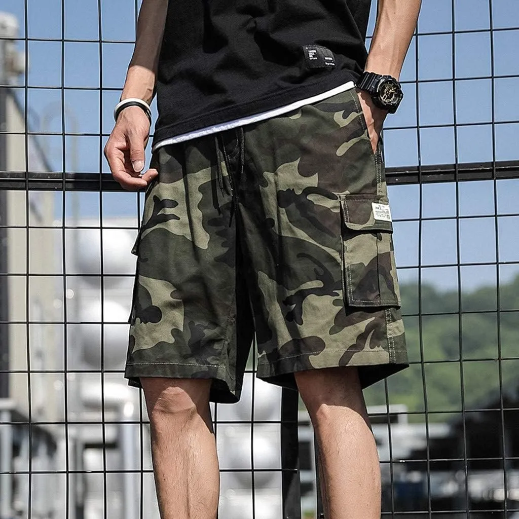 Mens Shorts Cargo Relaxed Fit, Mens Comfort Stretch Hiking Shorts Loose Summer Beach Stretch Twill Chino Golf Shorts