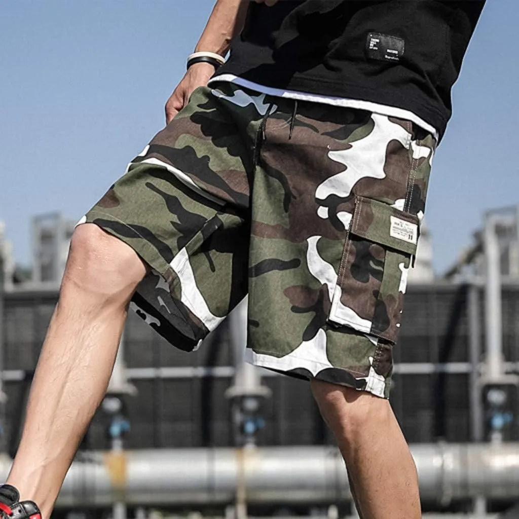 Mens Shorts Cargo Relaxed Fit, Mens Comfort Stretch Hiking Shorts Loose Summer Beach Stretch Twill Chino Golf Shorts