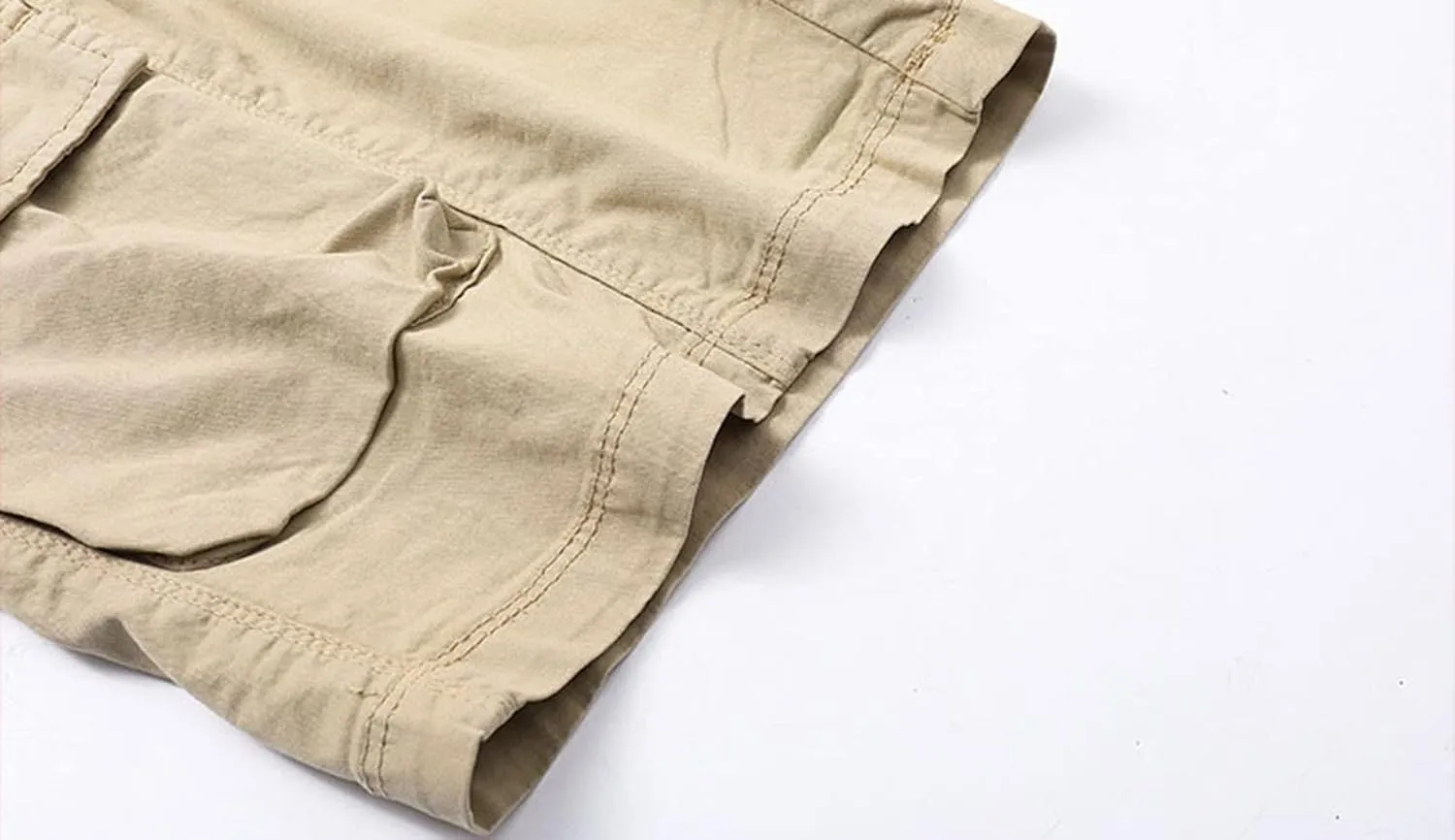 Mens Shorts Cargo Stretch Waist Casual Twill Cargo Shorts Cotton Drawstring Classic Stretch Hiking Tactical Shorts
