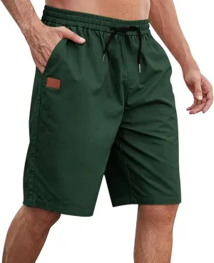 Mens Shorts Casual Drawstring Lounge Shorts Elastic Waist Big and Tall Summer Shorts Plus Size Athletic Gym Shorts