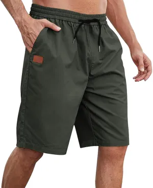 Mens Shorts Casual Drawstring Lounge Shorts Elastic Waist Big and Tall Summer Shorts Plus Size Athletic Gym Shorts