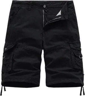 Mens Shorts Casual Stretch Lightweight Quick Dry Workout Shorts Relaxed Stretch Outdoor Hiking Tactical Short Pants