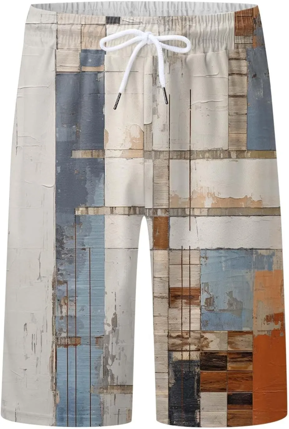 Men's Shorts Casual Summer Beach Vacation Shorts Elastic Waist Drawstring Shorts Outdoor Relaxed Fit Shorts