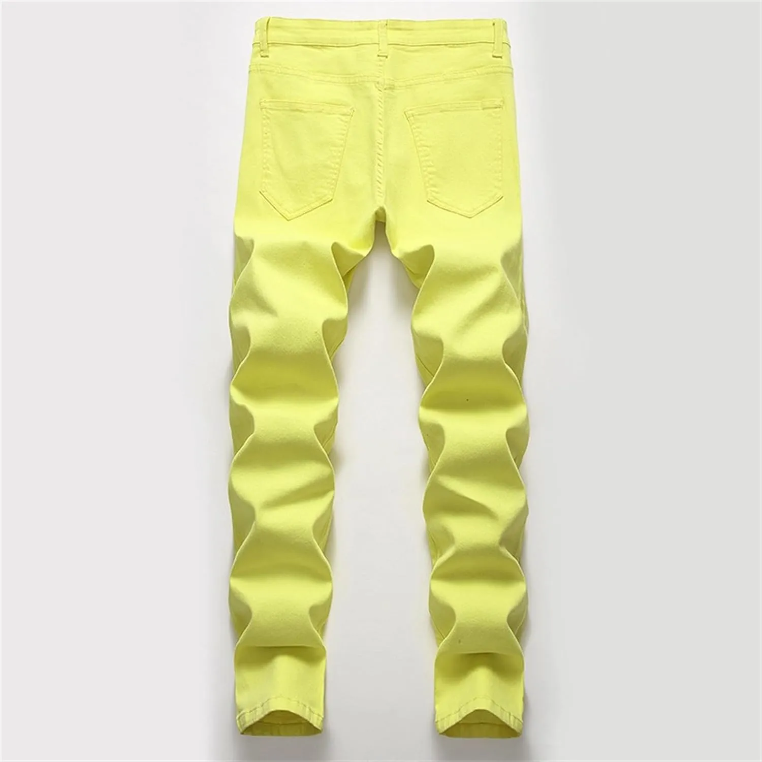 Men's Straight Leg Fashion Jeans Pants Skinny Slim Fit Stretch