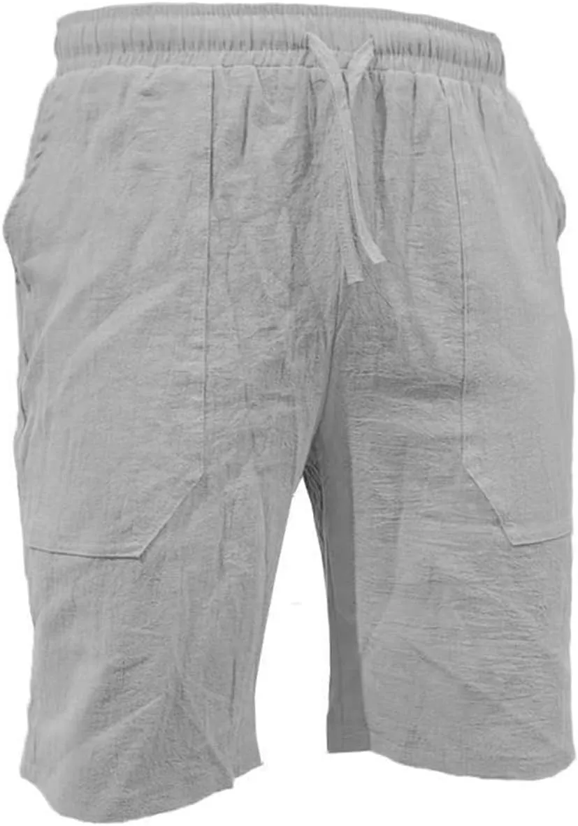 Mens Summer Cotton Linen Shorts Shorts Beach Shorts Casual Cotton Linen Shorts Mens Summer Cotton Linen Shorts