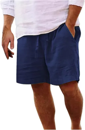 Mens Summer Cotton Linen Shorts Shorts Beach Shorts Casual Cotton Linen Shorts Mens Summer Cotton Linen Shorts
