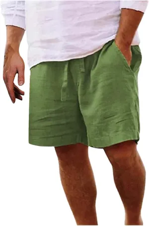 Mens Summer Cotton Linen Shorts Shorts Beach Shorts Casual Cotton Linen Shorts Mens Summer Cotton Linen Shorts
