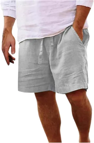 Mens Summer Cotton Linen Shorts Shorts Beach Shorts Casual Cotton Linen Shorts Mens Summer Cotton Linen Shorts