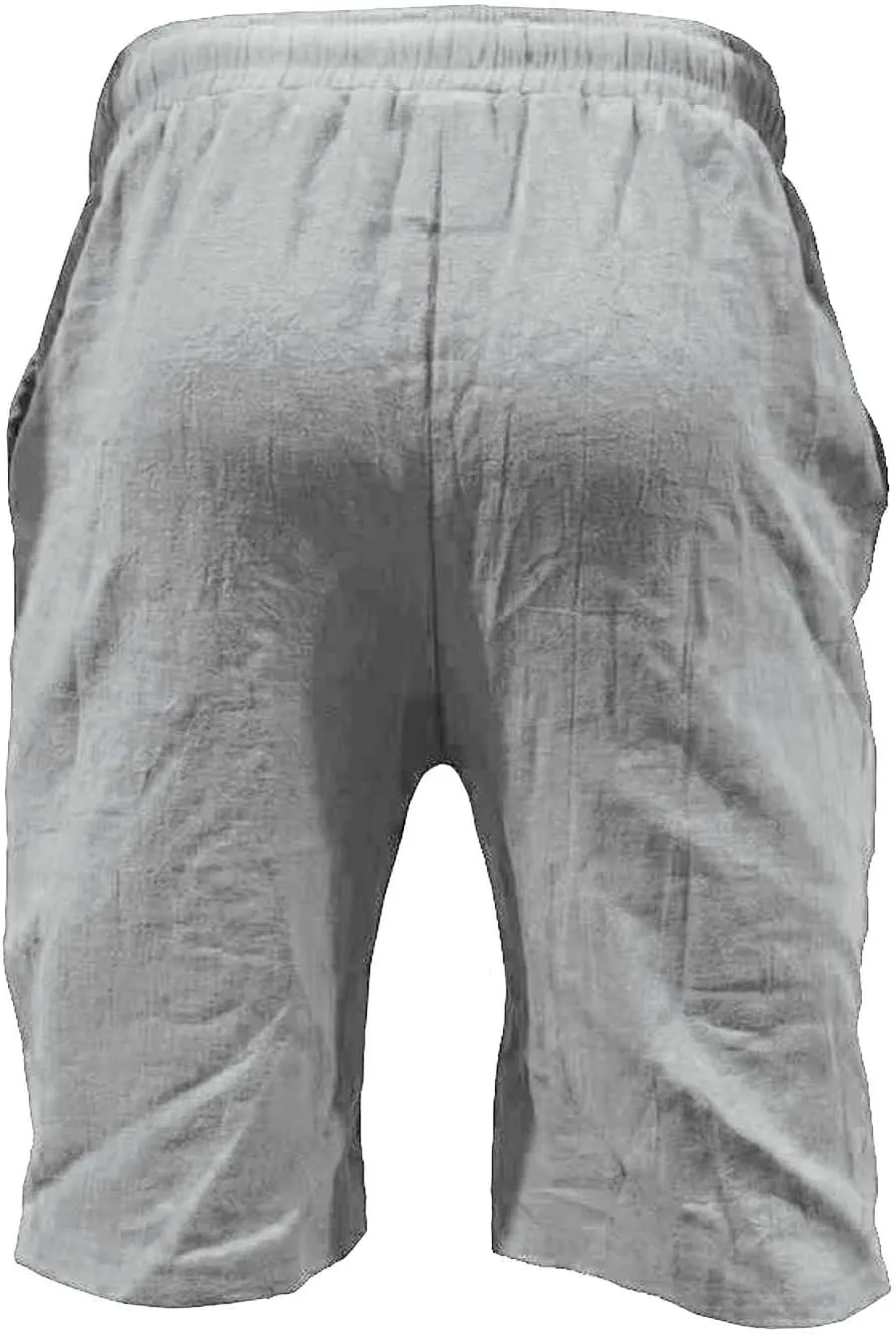 Mens Summer Cotton Linen Shorts Shorts Beach Shorts Casual Cotton Linen Shorts Mens Summer Cotton Linen Shorts
