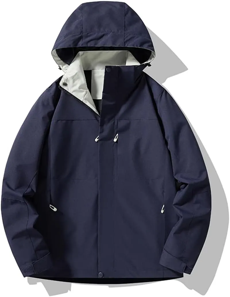 Mens Tactical Windbreaker Waterproof Flight Pilot Coat Hoodie Size Softshell Hiking Jackets Coats