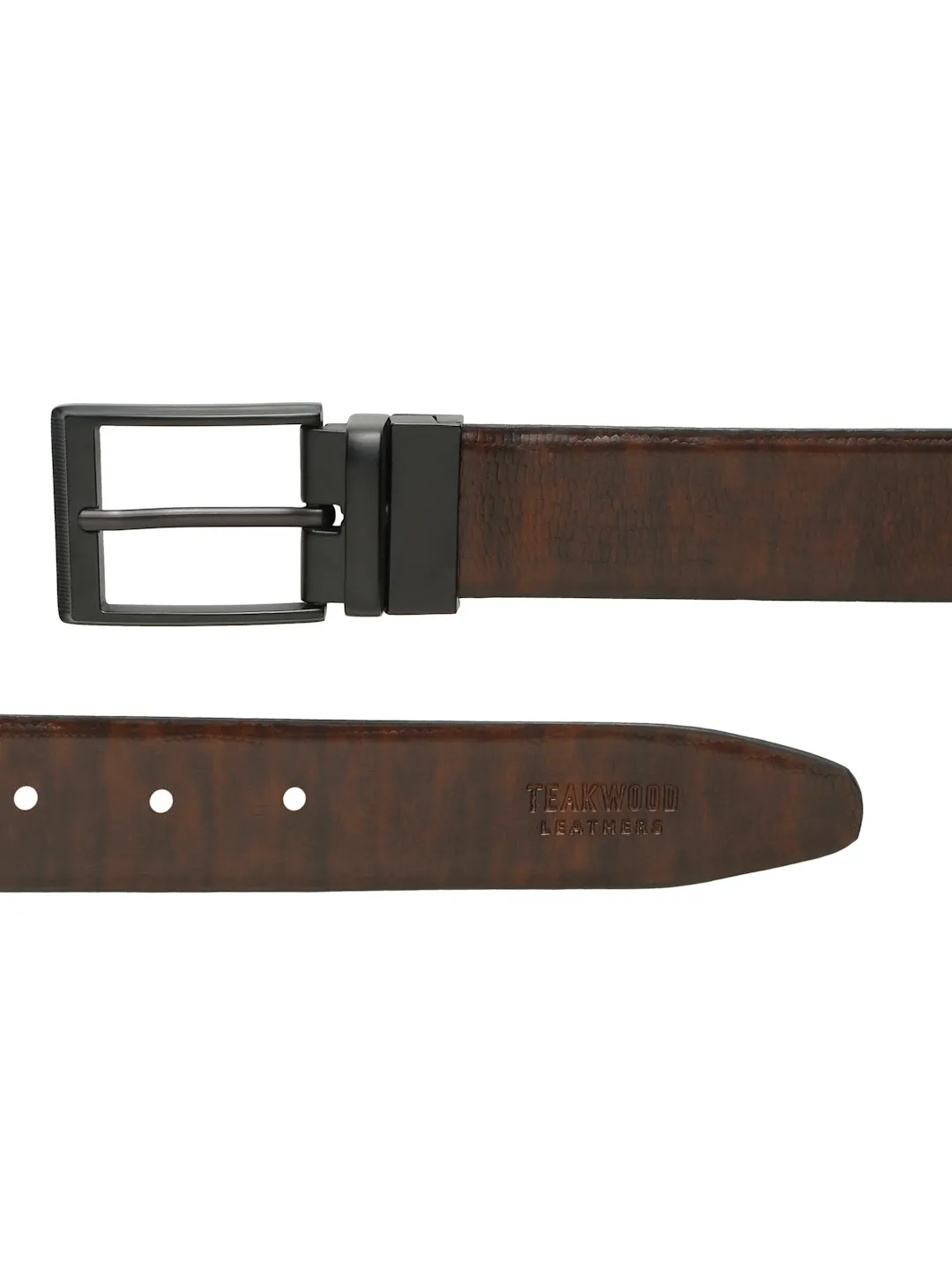 Men's Texture Leather Reversiable belt