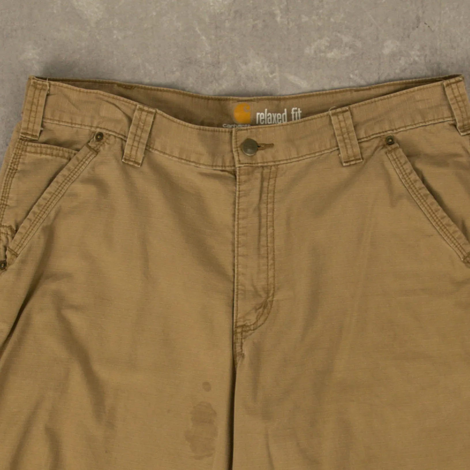 MEN'S VINTAGE CARHARTT CARGO WORKWEAR SHORTS - W34