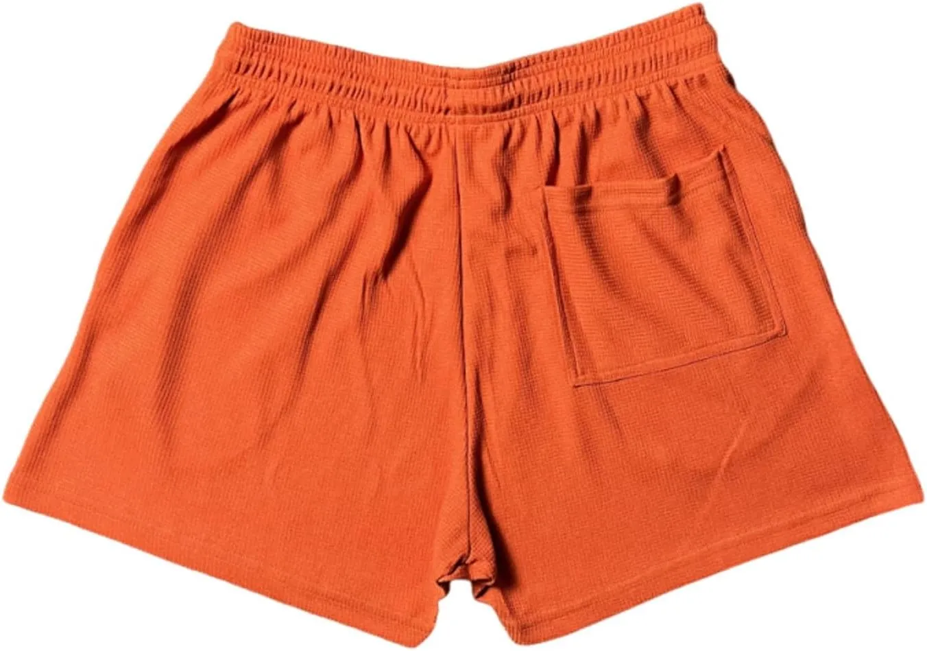 Men's Waffle Athletic Shorts Elastic Waist Drawstring Shorts Summer Baggy Sweat Shorts Lounge Jogger Shorts