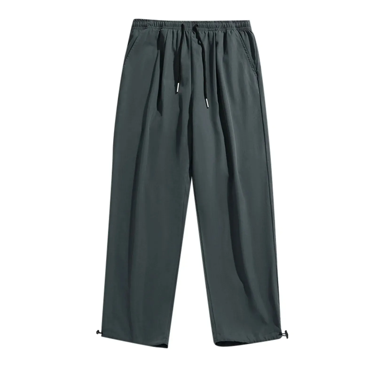 Men's Wide Leg Denim Cargo Jeans: Loose Straight Baggy Hip Hop Streetwear