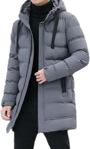 Men's Winter Coat Hoodie Autumn Zipper Fashion Color Coat Top Man, M-5XL