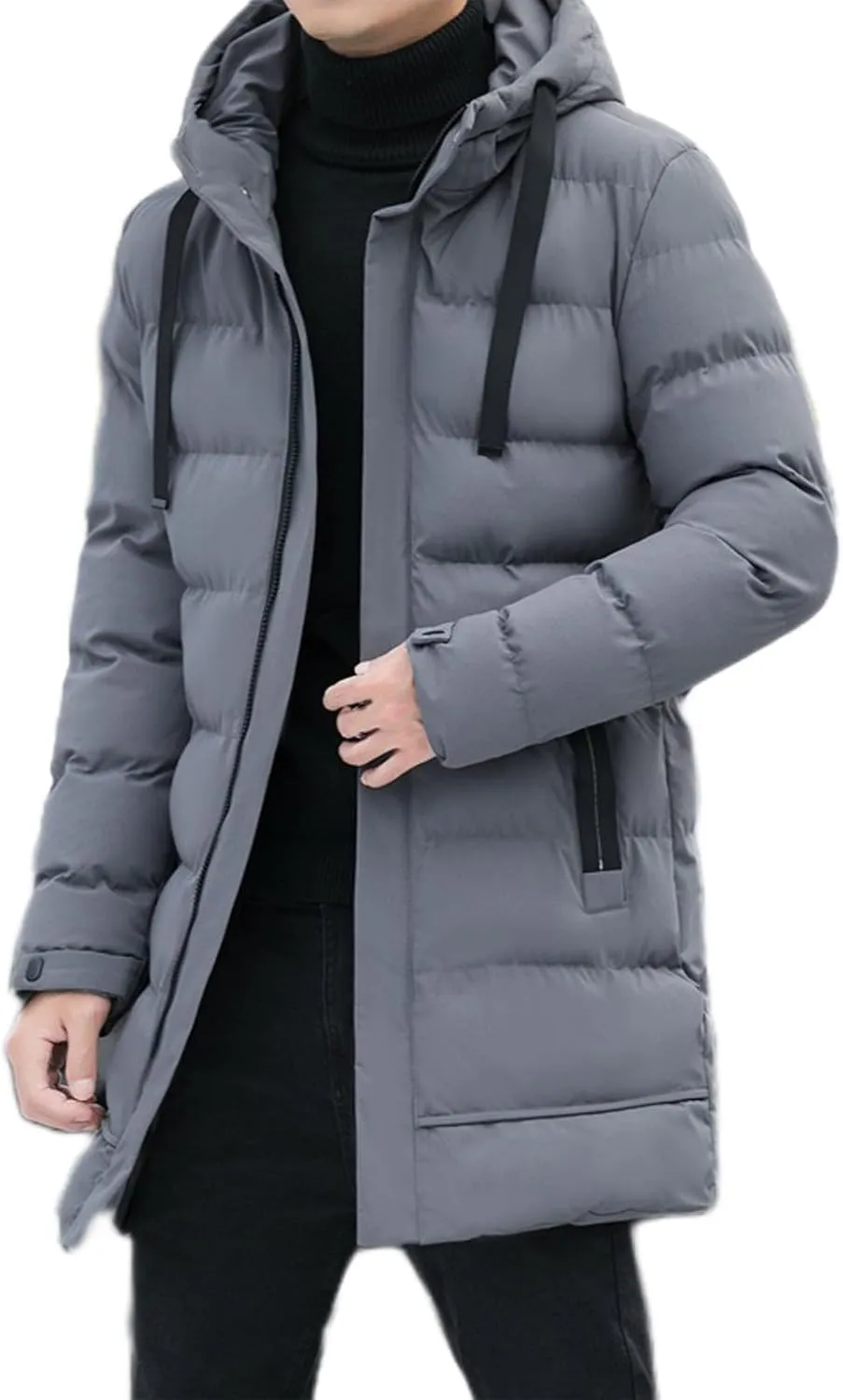 Men's Winter Coat Hoodie Autumn Zipper Fashion Color Coat Top Man, M-5XL