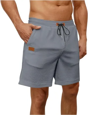 Mens Workout Shorts Athletic Gym Shorts Casual Drawstring Lounge Shorts for Running Training Fitness