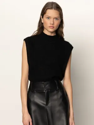 RollUpCuff City Sweater Shell Black