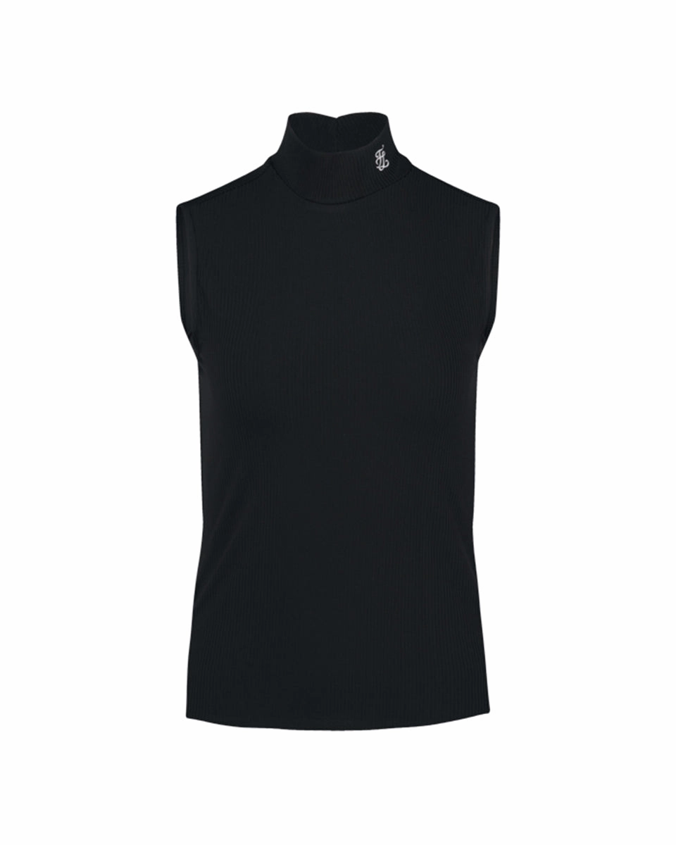 Thermal Regulation System Water resistant coating Mesh Crop Short Sleeve and Sleeveless Set - Black
