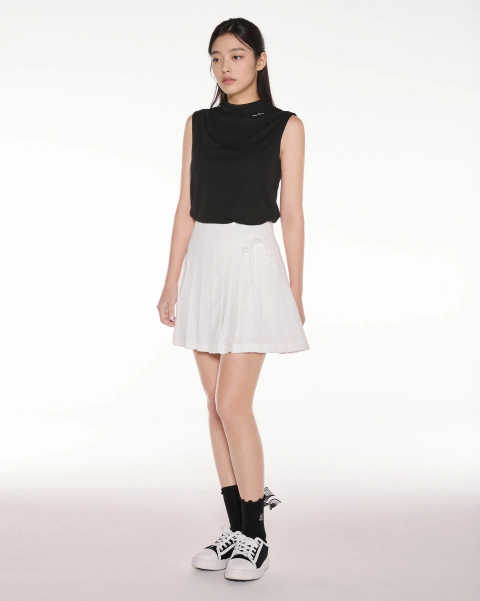Mesh Crop Short Sleeve and Sleeveless Set - Black Microfiber Material OdorResistant Coating