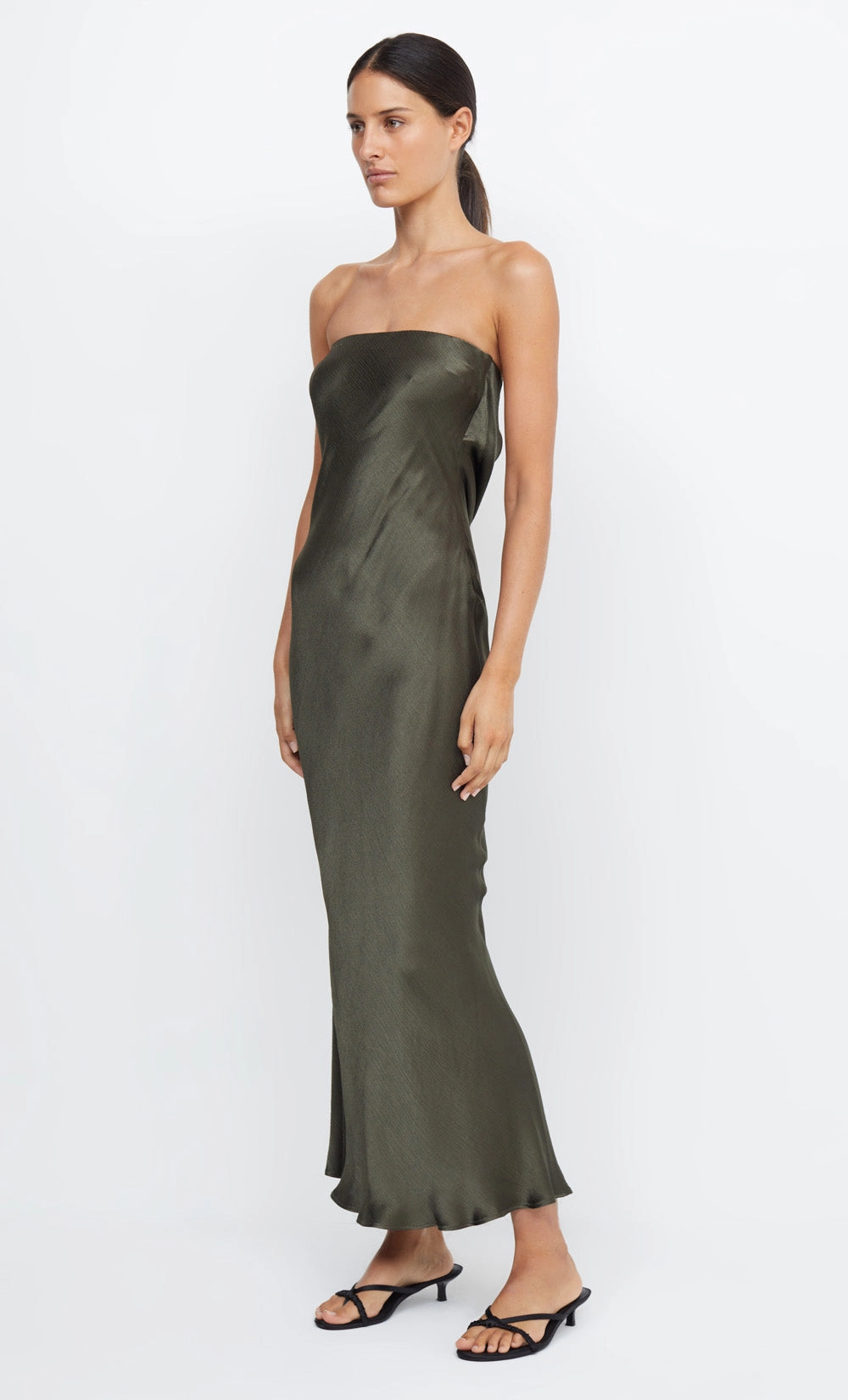 MOON DANCE STRAPLESS DRESS - DARK WILLOW Night Vibes Fashionable Design