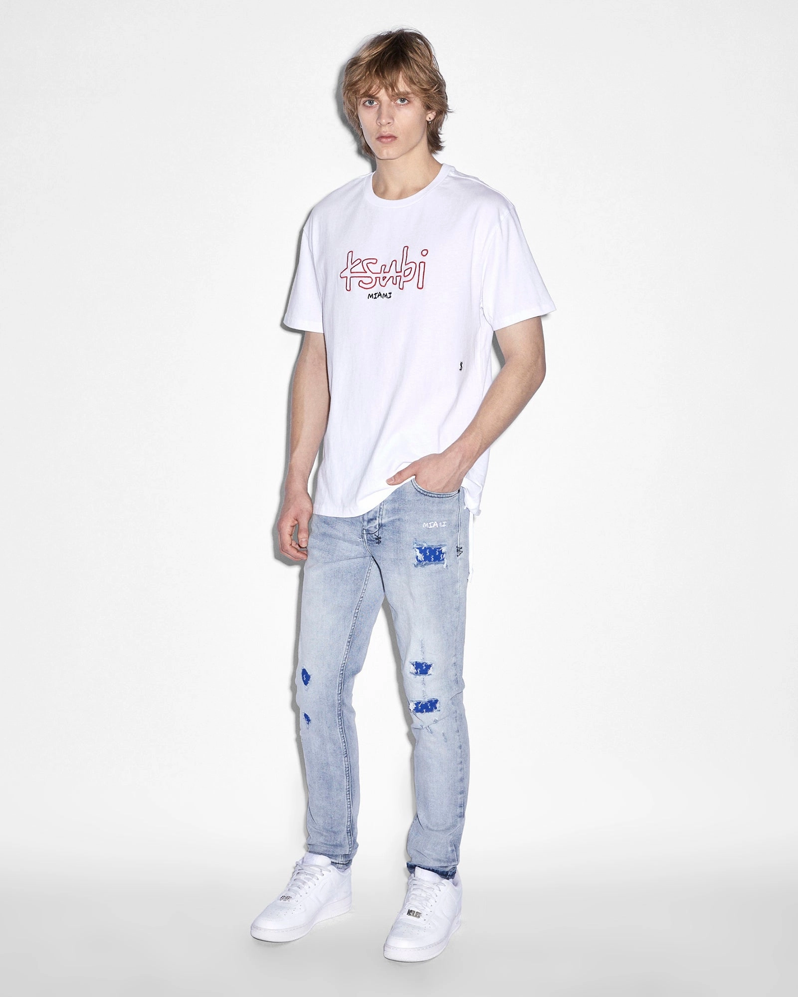 Seasonal Outfit Comfortable Touch MIAMI 4X4 BIGGIE SS TEE TRU WHITE