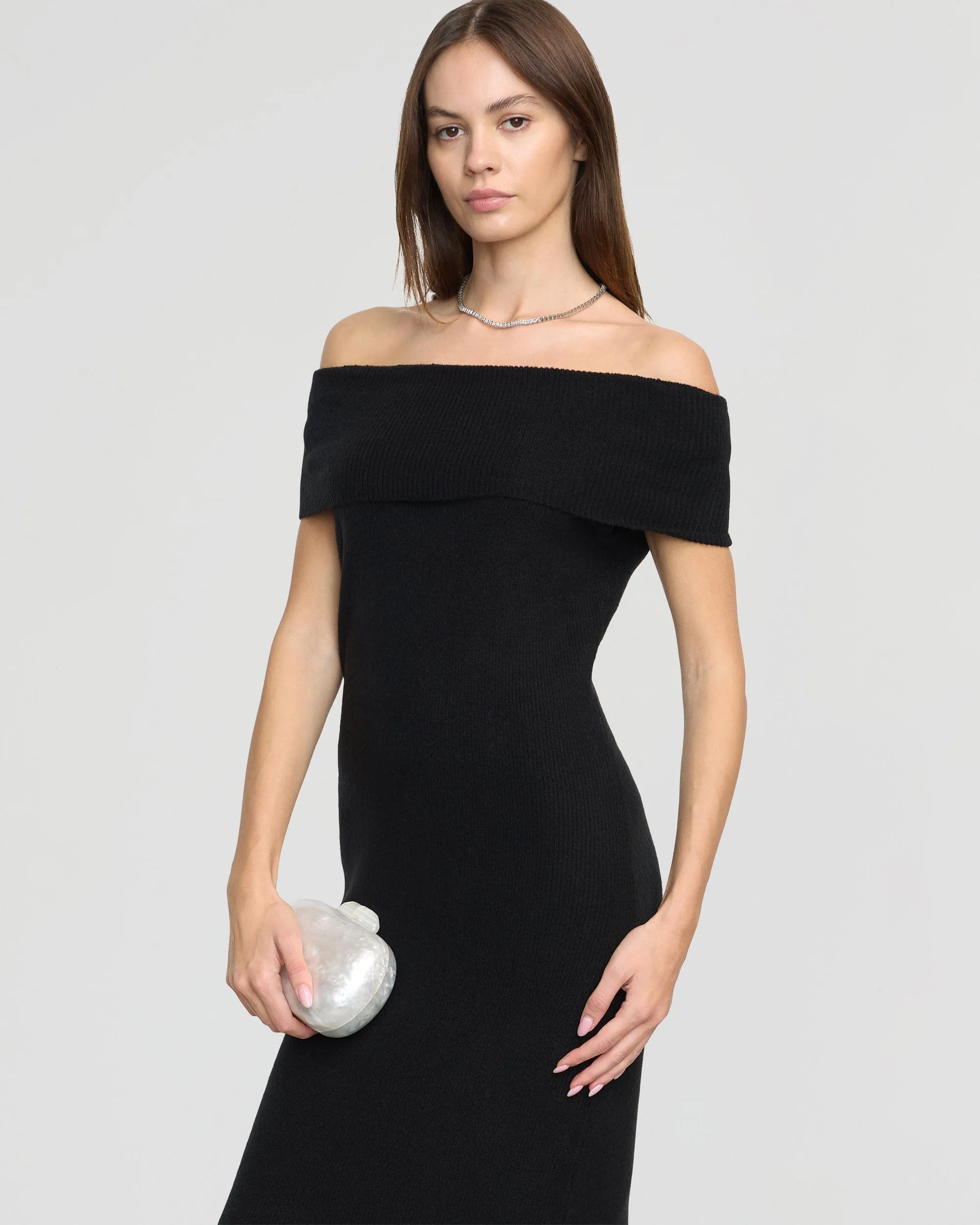 Body Safe Micah Off-Shoulder Sweater Dress