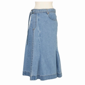 Midi Denim Skirt Department Store Style