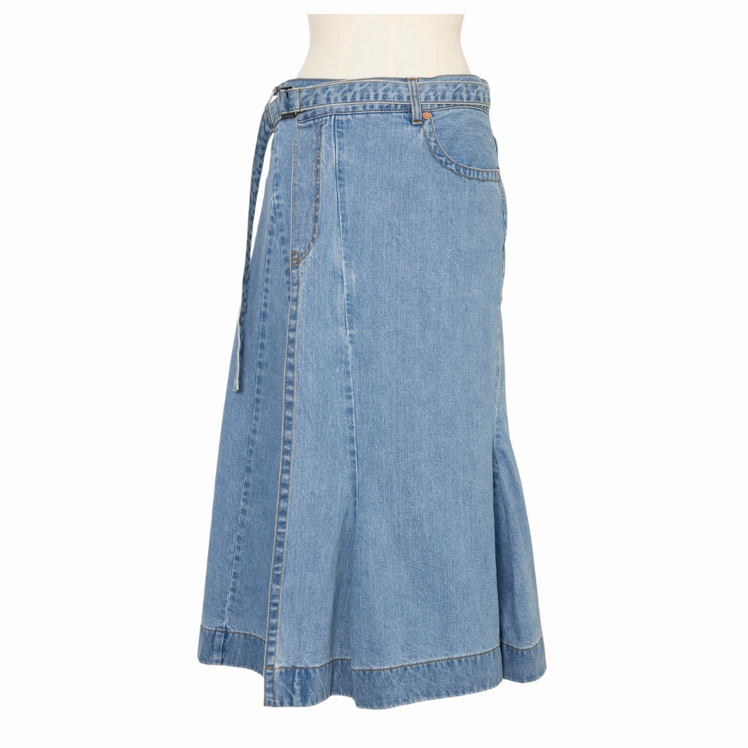 Midi Denim Skirt Department Store Style