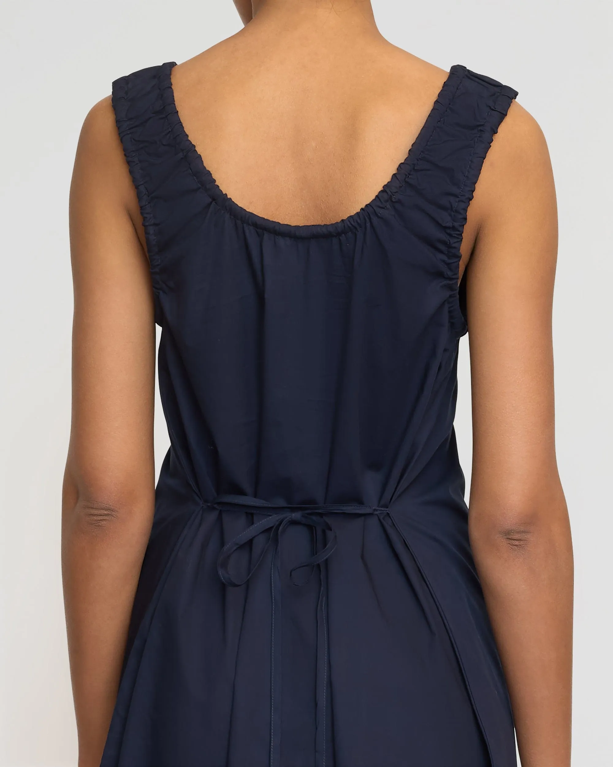 Midori Organic Cotton U-Neck Dress Perfect for Layering Red-Carpet