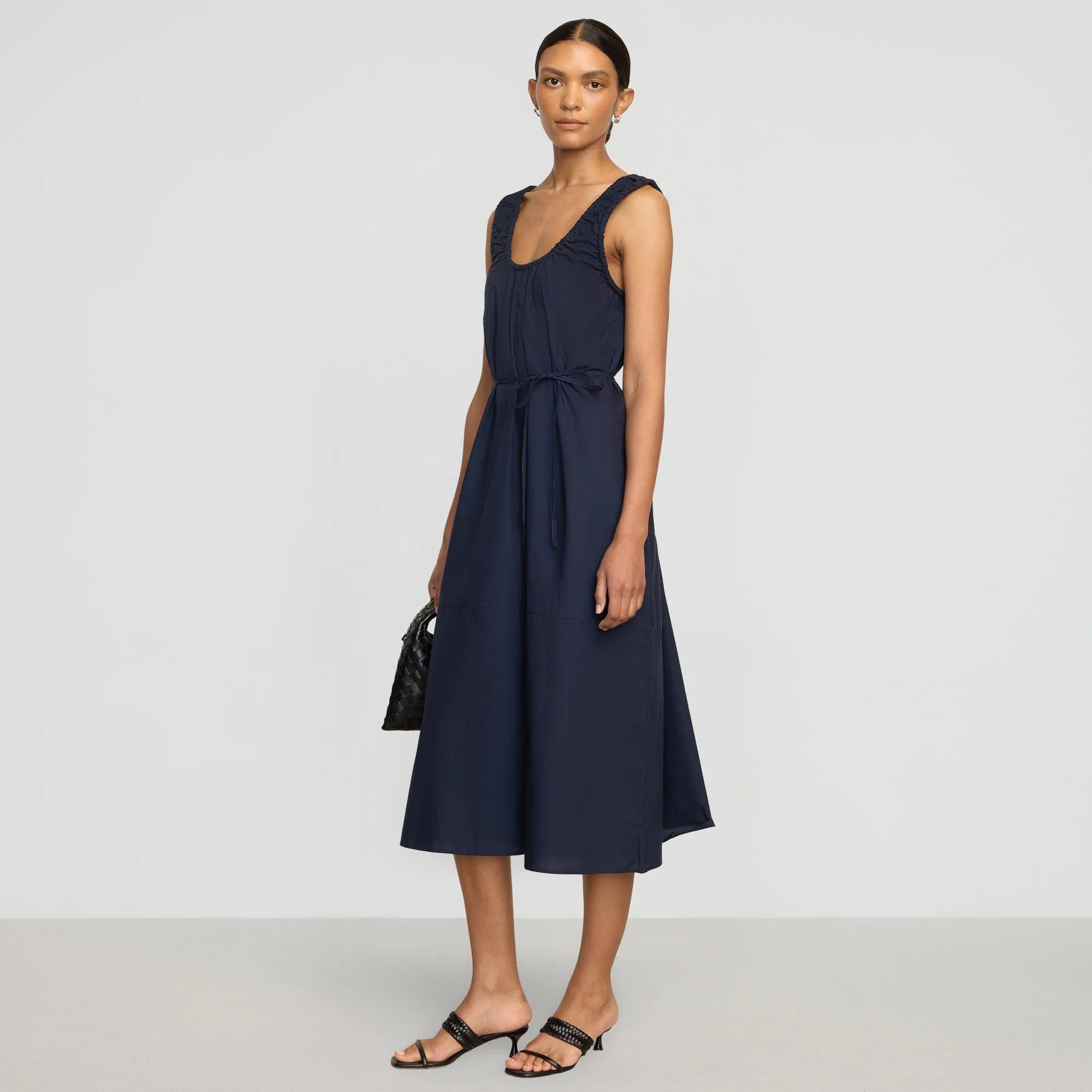 Easy Comfort Relax Cut Midori Organic Cotton U-Neck Dress