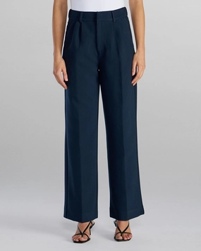 Carbon Infused Fabric Flex Movement Midtown Wide-Leg Tailored Pant