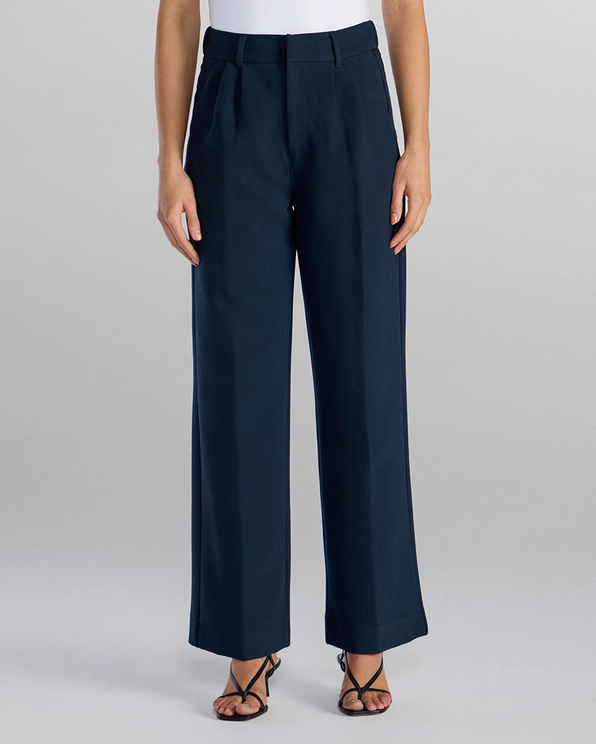 Midtown Wide-Leg Tailored Pant Stretchy Material