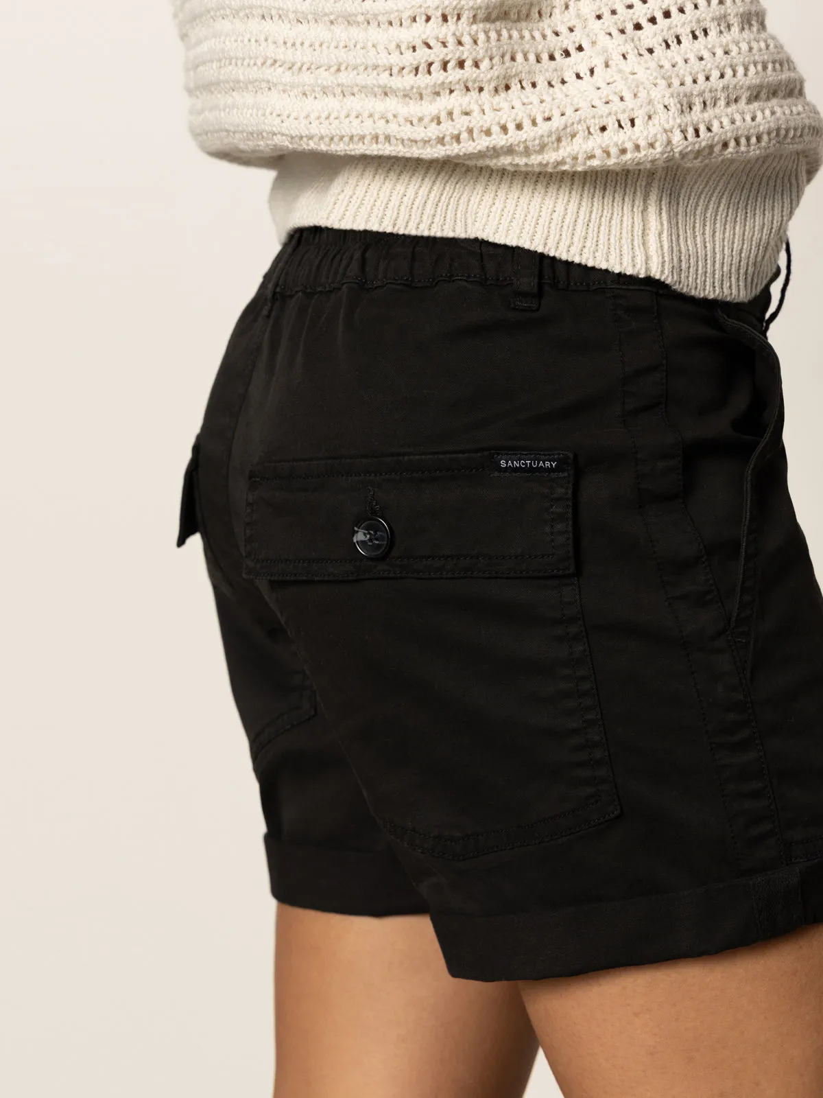 Cruiser Short Black ripstop fabric