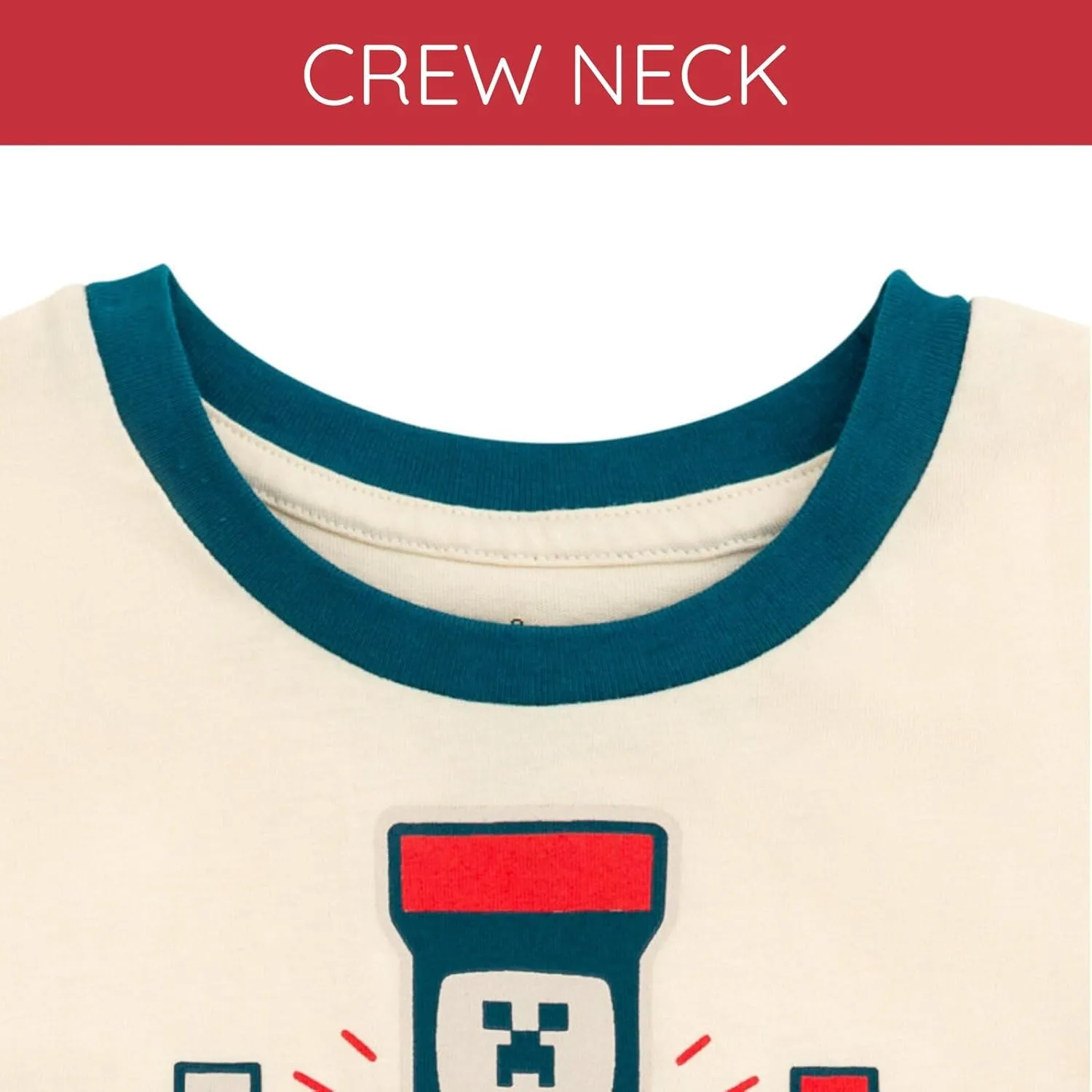 Minecraft Ringer T-Shirt Toddler to Big Kid Sizes (4T - 18-20)