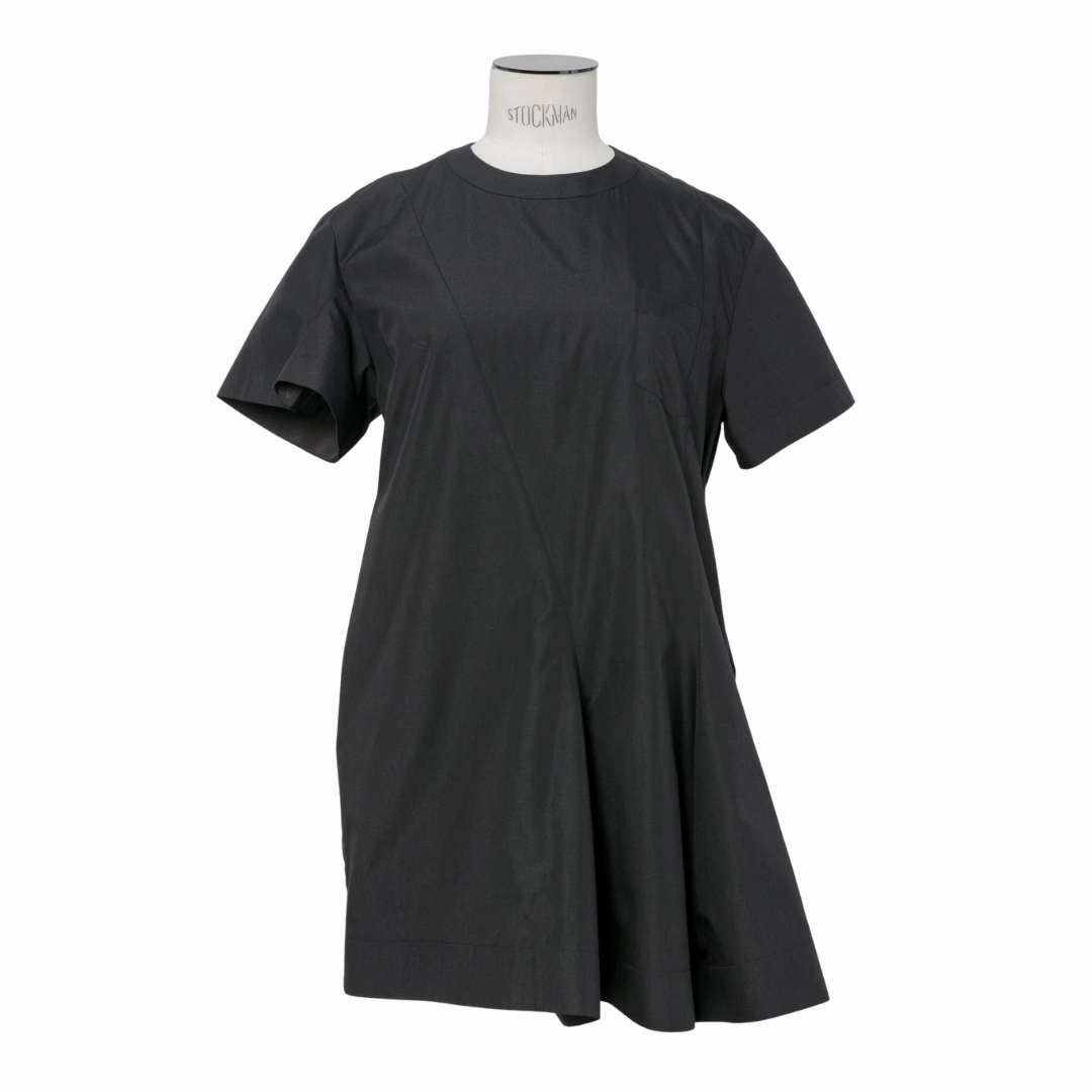 Chic Layers Easy Comfort Look Mini Poplin T-Shirt Dress