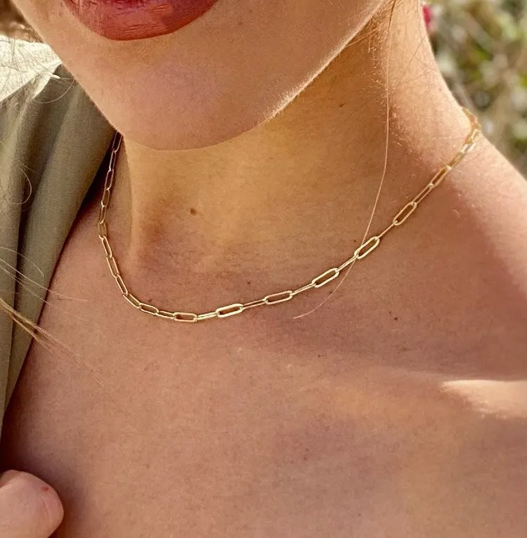 Minimalist Necklace, Paperclip chain necklace, Layered Necklace, Minimalist Necklace, Necklace, Necklace for women, Boho Necklace
