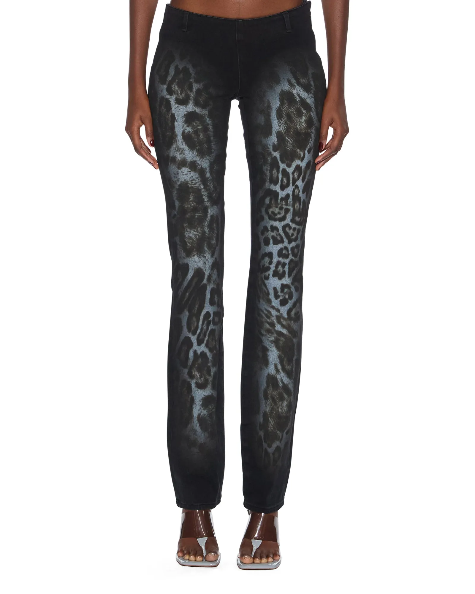 MOWALOLA JEAN BLACK CHEETAH Trusted Outfit Professional Wear Premium Winter Warmth