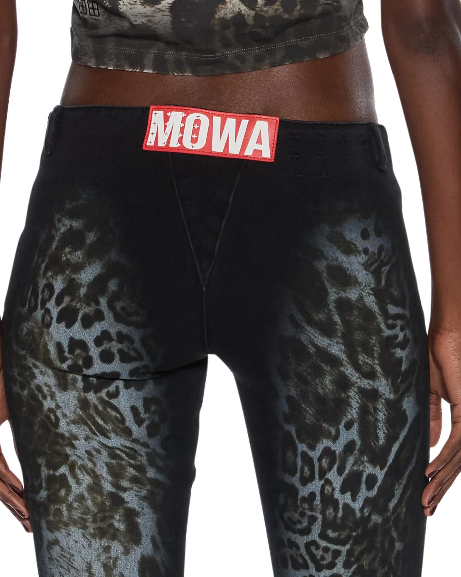 MOWALOLA JEAN BLACK CHEETAH Durable piece Base Attire