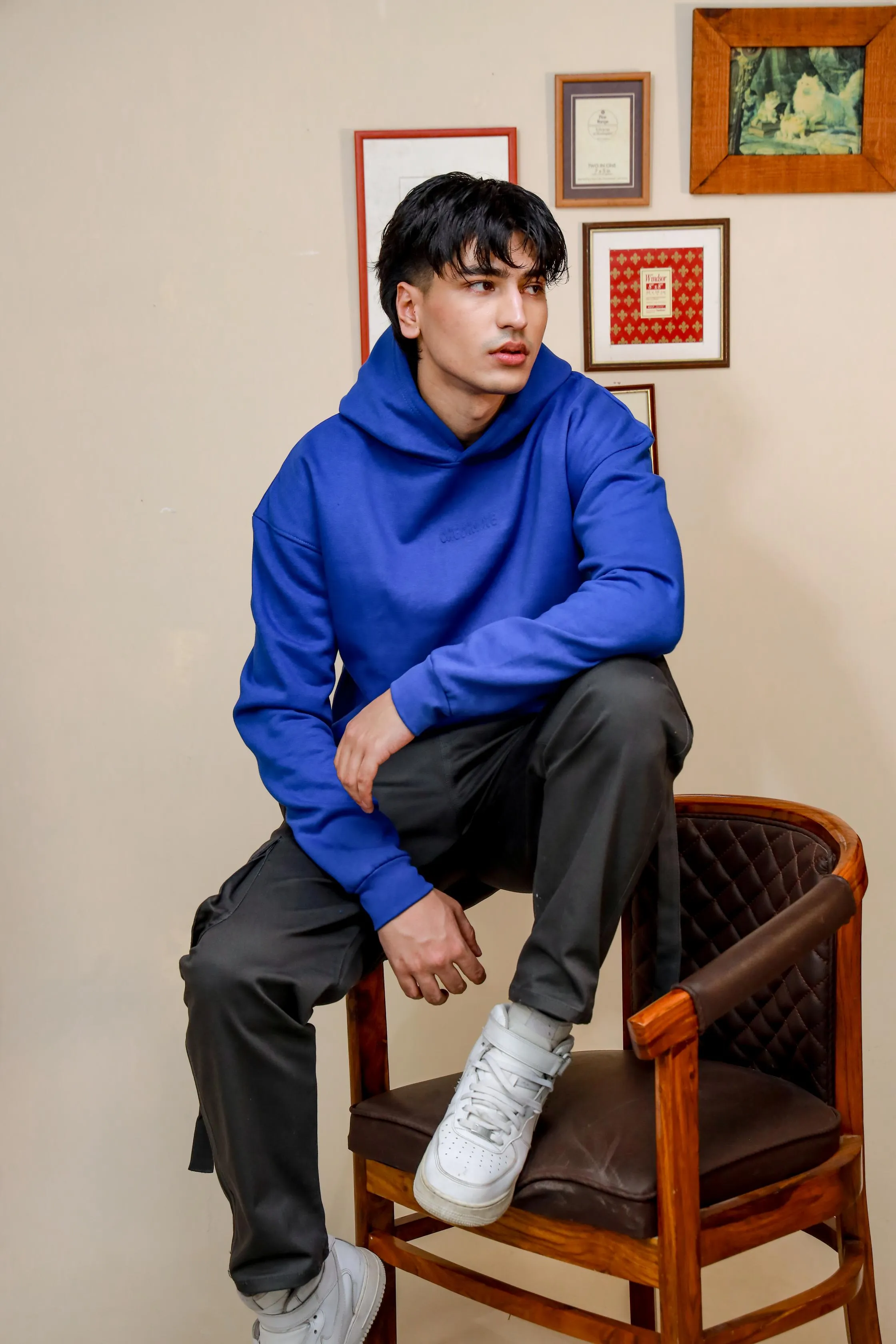[MINOR FAULT] ROYAL BLUE HEAVY WEIGHT OVERSIZED HOODIE