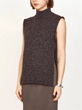 Just Right Mirth Aspen Sweater Vest in Charcoal