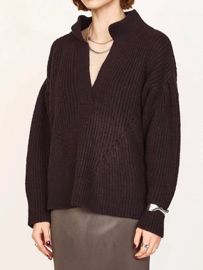 Mirth Jackson Sweater in Black Lightweight Knit Essential Look