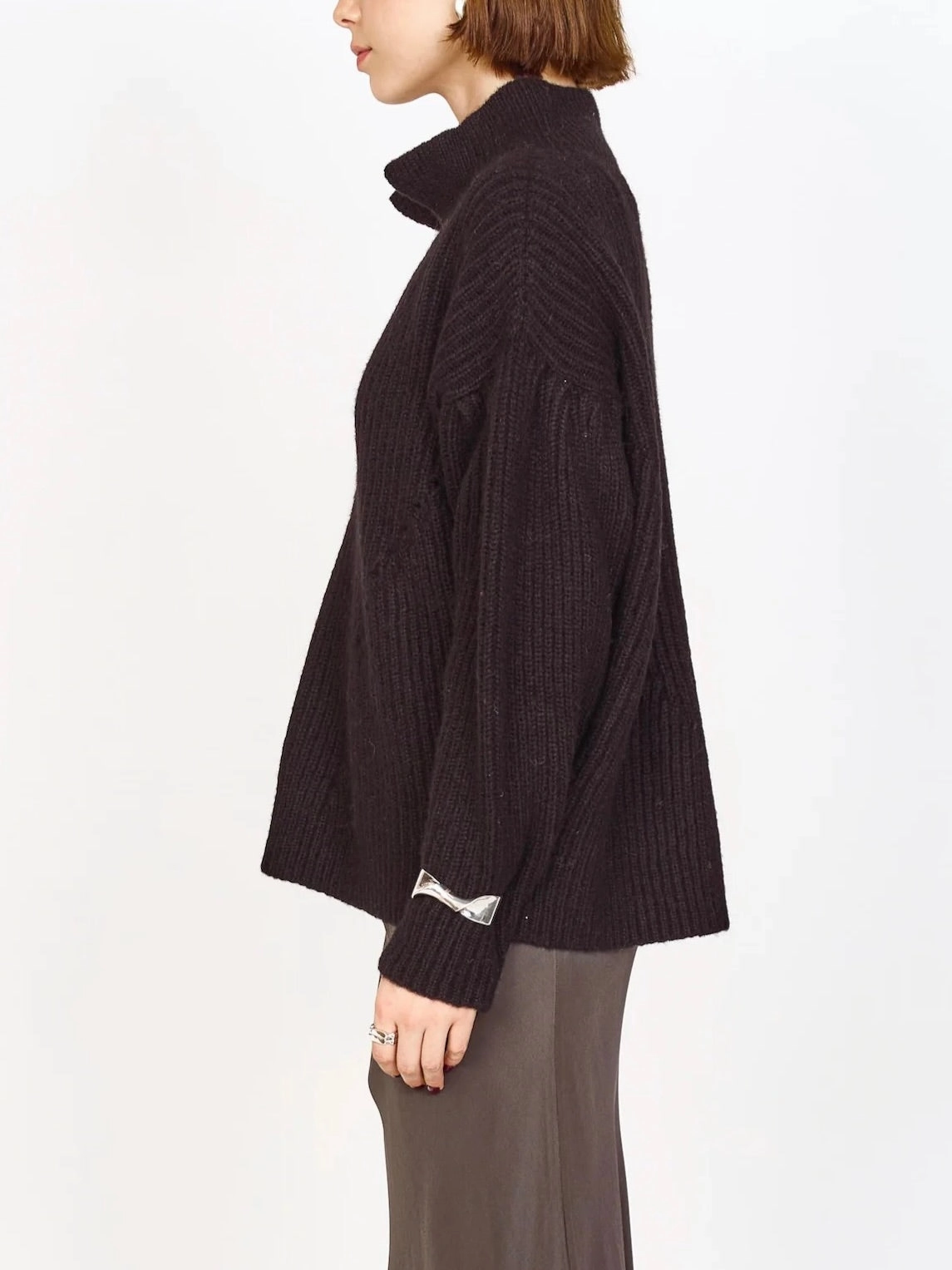 Mirth Jackson Sweater in Black Soft Apparel Reinforced Hem