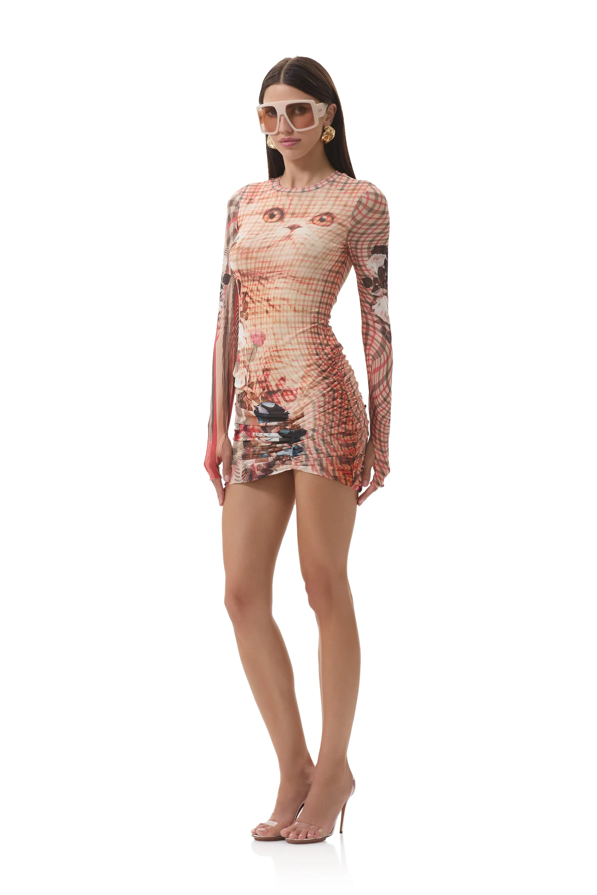 Mirza Dress - Kitten Plaid Sharp Detail Casual Chic