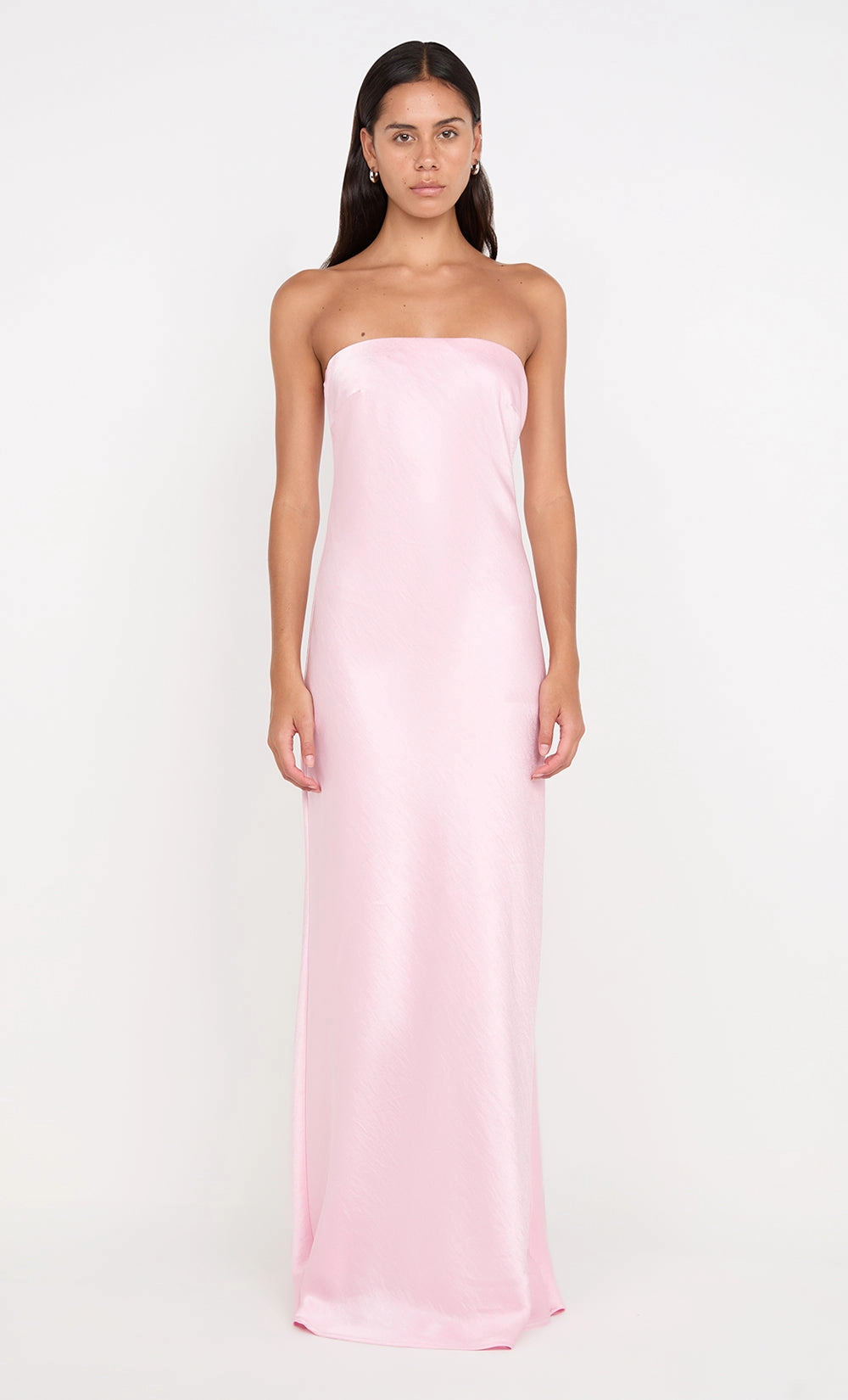 Timeless Fit Look AUSTEN STRAPLESS MAXI DRESS - POWDER PINK