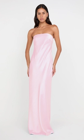AUSTEN STRAPLESS MAXI DRESS - POWDER PINK Gentle Motion Trendy Layer